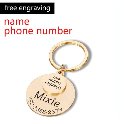 Personalized Pet ID Tag â€?Safe & Stylish for Dogs & Cats